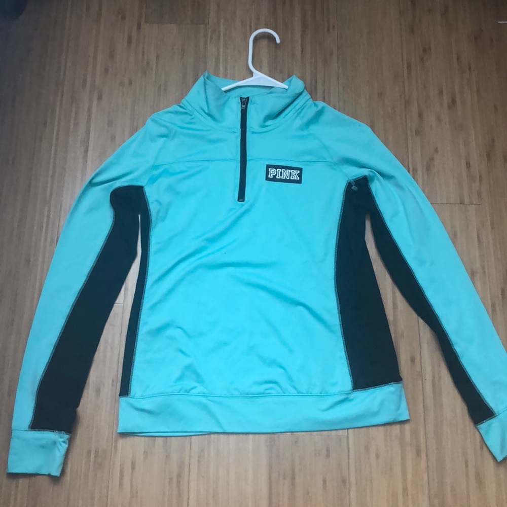 Blue PINK active wear half zip